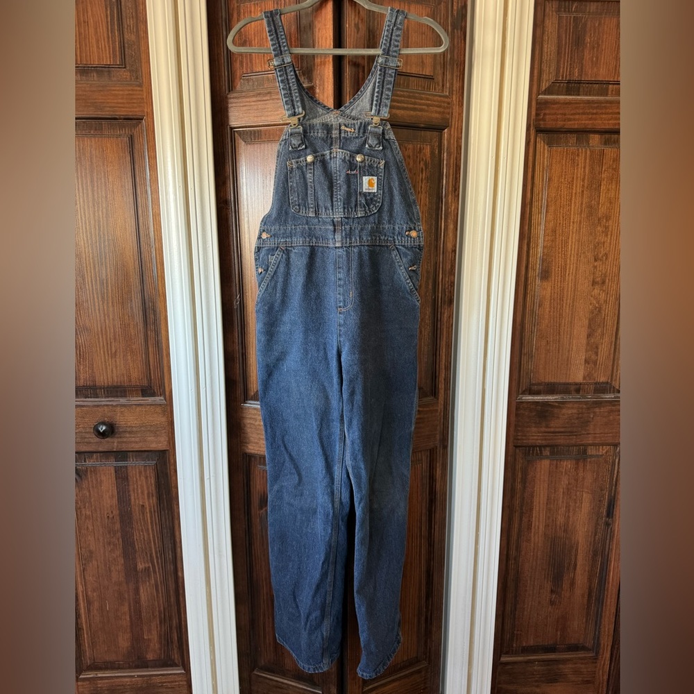 Carhartt denim overalls 4x 32 EUC
